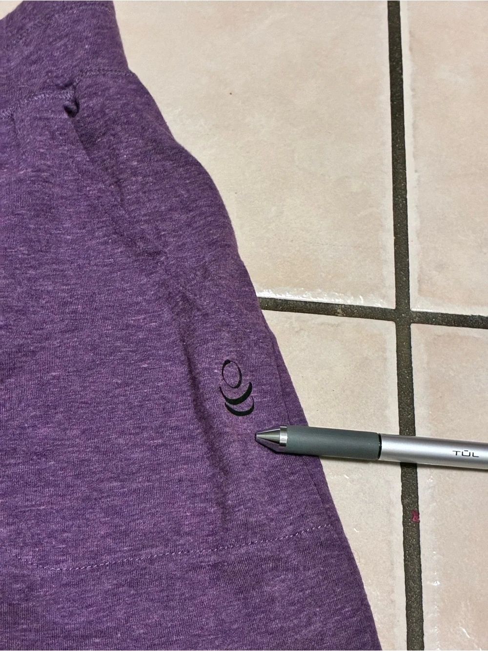 Cuddl Duds Heathered Purple Athletic Lounge Shorts